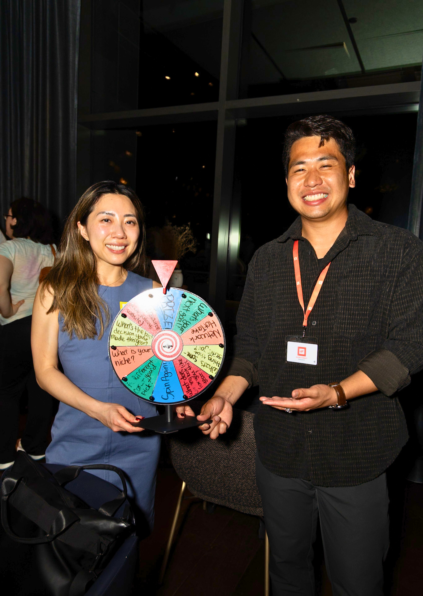 WAGMI Connect founder Edmund Z and an attendee
